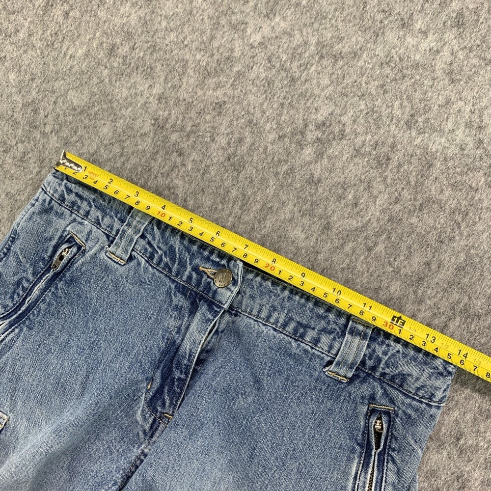 VTG Y2K NY JEANS Women's Baggy Carpenter Articulated Leg 100% Cotton - Size 4 - Picture 11 of 15